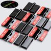 10x Black Acrylic Hinges - No Glue Required. Black Plastic 32mm