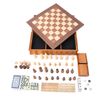 7-in-1 Chess/Checkers/Backgammon/Dominoes/Poker&Dice/Cribbage Board Game Set