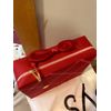 Estee Lauder Cosmetic Makeup Bag Train Case Red