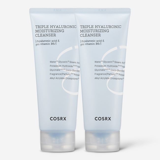 COSRX Hydrium Triple Hyaluronic Moisturizing Cleanser 150ml, 2 units