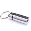 pengxiaomei 3 pcs Waterproof Aluminum Pill Box, Pocket Pill Case Silver Pill Holder Medicine Case Water Resistant Keychain Silver Pill Holder Pill Container for Outdoor Travel Camping