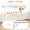 Lidhujnk Wall Mounted Floating Folding Table, Floating Desk 60x40cm Wall Mounted Foldable Table Durable PC Table Multi-Usage for Office Home Kitchen