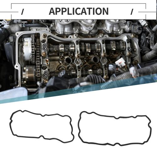 Motoforti Valve Cover Gasket, Cylinder Head Valve Seal Gasket, for Subaru BAJA Turbo 2005-2009, Rubber, with Spark Plug Seals, No.13293AA051 Black, 1 Set