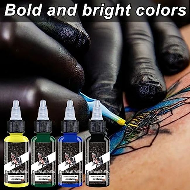 Bloodline UV Tattoo Color Inks Set Of 6 Colors 0.5oz Quality