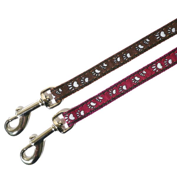 Rosewood Pawprint Cat Harness and Lead, Medium