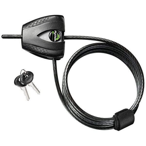 Master Lock Python 8417D Adjustable Keyed Cable Lock, Black and Silver, 1 Pack