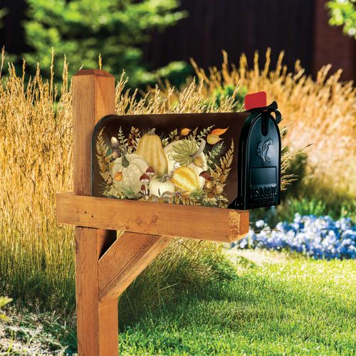 Studio M The Original Magnetic Mailbox Cover, Decorative MailWrap Fits Standard Size 6.5 x 19 Inch Mailbox, Weather Resistant Vinyl, Fall Forest