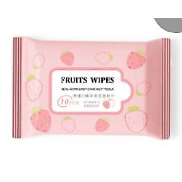 Fruits Wipes New-Born Baby Care Wet Tissue - Vitamin C 10pcs (4 pack)