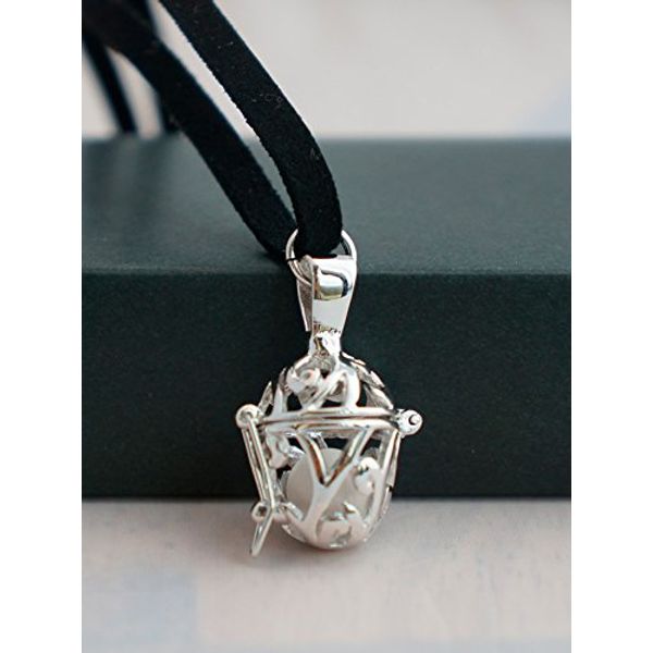 Aroma Lab Aroma Pendant with 3 Ceramic Ball Spares (Silver)