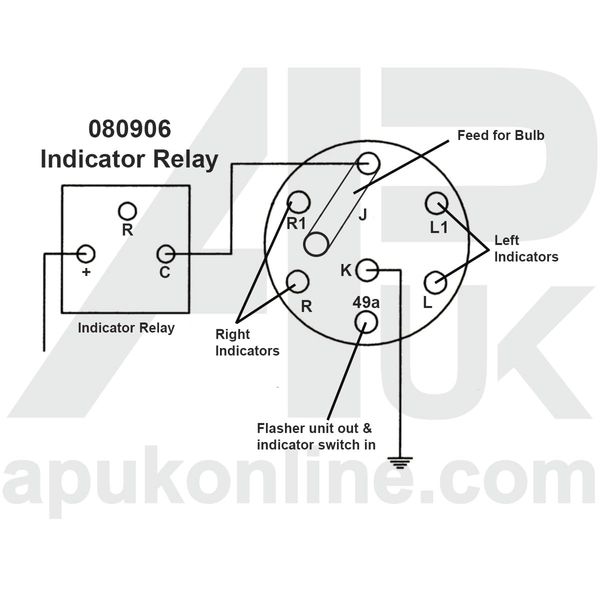 Indicator Switch Turn Universal Blinker Signal Flasher Replacement for David Brown Tractor