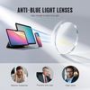 kunchu Reading Glasses Men Blue Light Blocking Half Frame Readers for Men Glasses(Black-400)