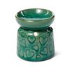 Puckator Ceramic Heart Oil Burner, Mixed, Height 7cm Width Depth 6.5cm