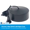 CubeTECH Bathroom Light Pull Cord and Fitting Kit - Black Bathroom Light Switch with Ceiling Pendant Cord, Accessory