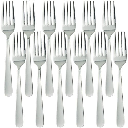 Nagao Lilac Dessert Forks, Set of 12, 7.1 inches (18 cm), Commercial Use, Made in Japan