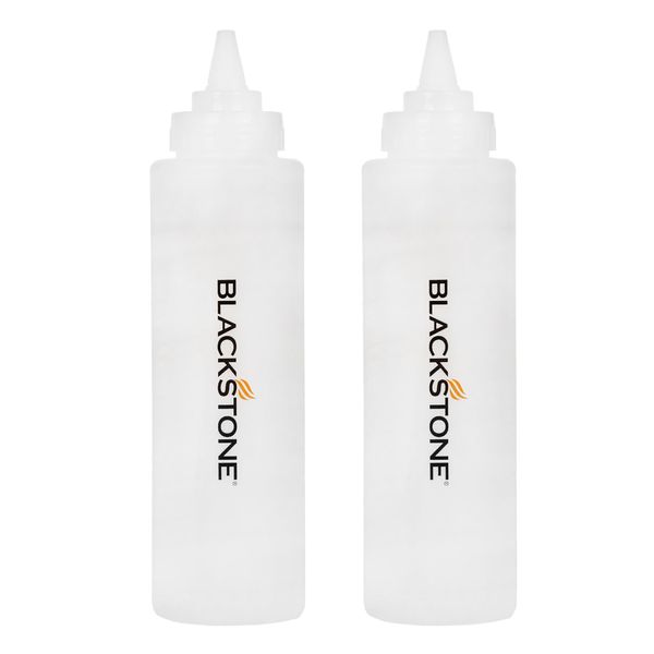 Blackstone 5071 32 oz Plastic Squeeze Bottle Set with Twisting Lids, 2-Pack