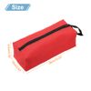 sourcing map Zipper Utility Tool Bag 10.2x4x3.3 Inch, Red