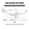 Trailer Leaf Spring 4 Leaf Double Eye 1750lbs Cap for 3500lbs Axle Pair 2PCS
