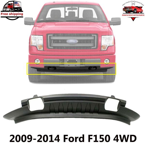 Front Bumper Lower Valance Panel Textured For 2009-2014 Ford F150 4WD