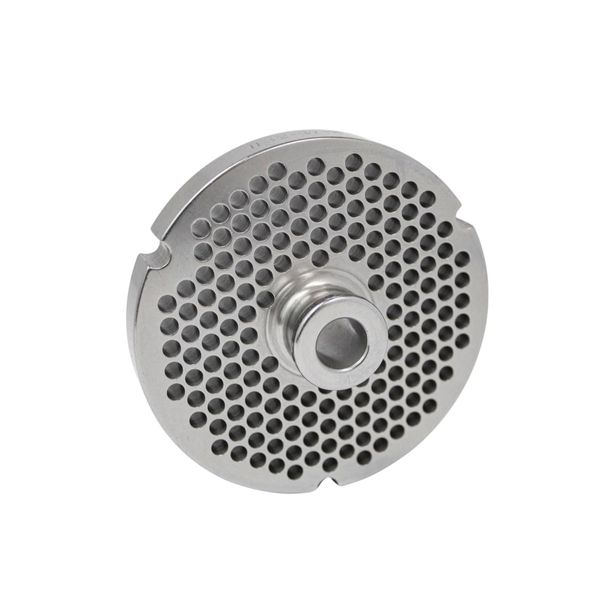 #32 Meat Grinder Plate with Hub 3/16" Hole