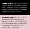 Refresh Plant Based Chewing Gum Sugar Free Non GMO 6 Count Variety Pack