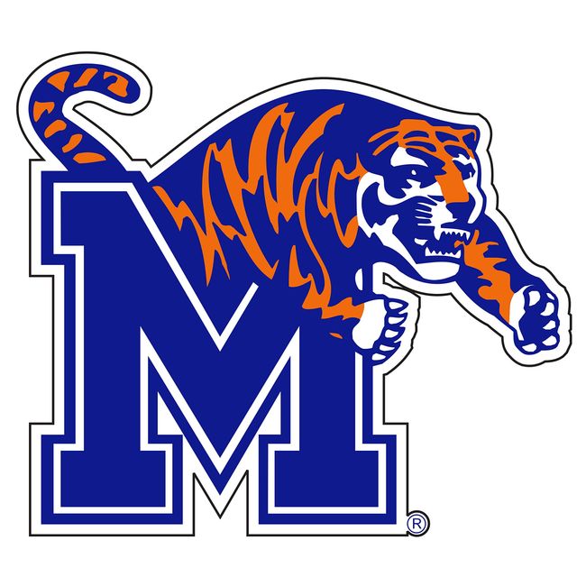 MEMPHIS TIGERS Extra Large 17.5" Logo Decal