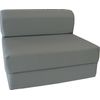 Full 6 x 48 x 72 Flip Chair Folding Foam Beds, Foldable Sofa bed, Gray