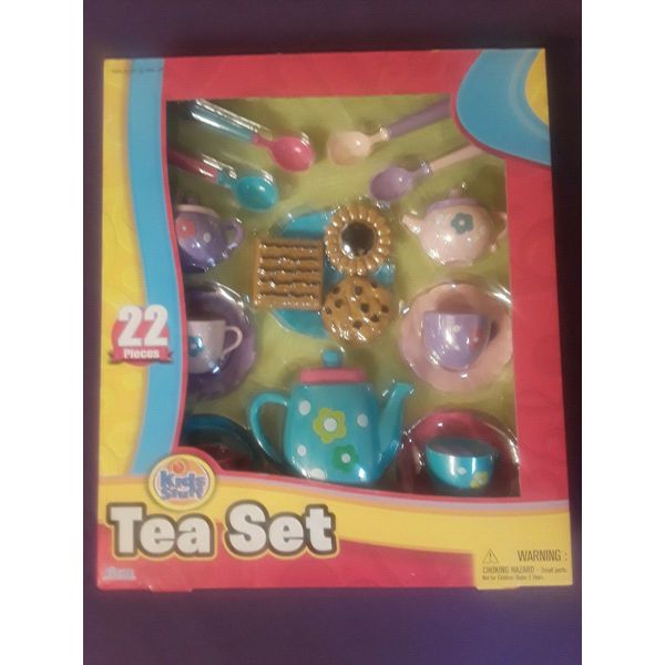 Kids Tea Set , Tea Toy Set , Toy Dishes , Coffee Shop Playset