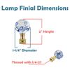 Aspen Creative 24034-22 Finial Lighting & Lamp Accessory, 2 Pack, Blue Spiral