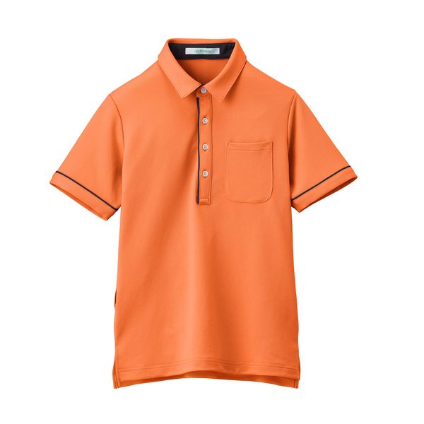 HEARTGREEN HSP003 AIRTHROUGHPOLO Short Sleeve Polo Shirt, Sunny Orange, L