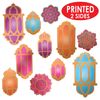 Foil Lantern & Mandala Cutouts Pack of 2