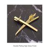 Spinningdasiy Crystal Initial Bijou Hair Clip E Gold