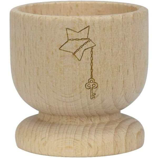 'Star with Key Chain' Wooden Egg Cup (EC00027434)