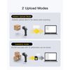 Inateck Bluetooth Barcode Scanner, 2D 1D Wireless Handheld Scanner, QR Code Scanner, Equipped with a Smart Base, CMOS+CCD Dual modules, Larger scanning Range, Supports app SDK
