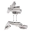 uxcell 175 Degree Hinges Face Frame Soft Closing Hydraulic Concealed Cabinet Hinge,2 Pcs (Half Overlay)