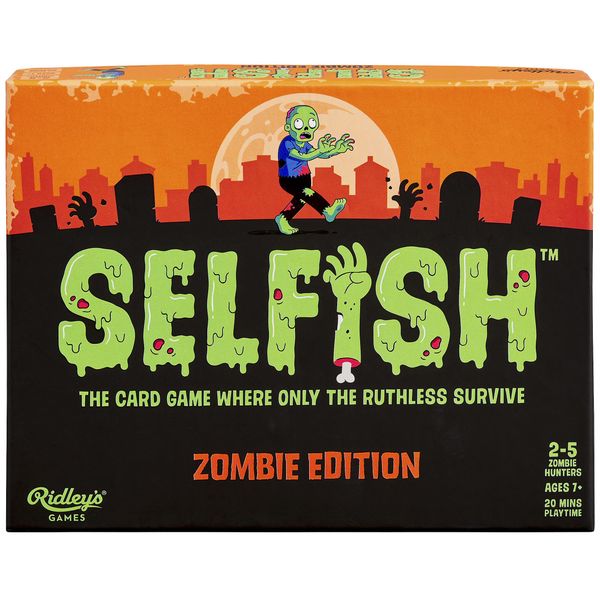 Ridley’s Selfish: Zombie Edition Card Game – Easy to Play Party Game for Groups – Ideal for 2-5 Players, Ages 7+ – Makes a Great Gift Idea