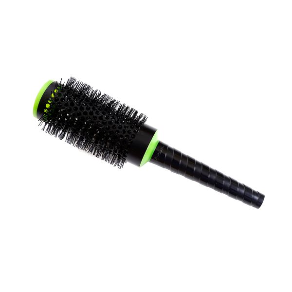 Jäneke - Thermal Round Brush with Spiral Diameter 65 mm for Wavy, Curly Hair - Unisex Adult - Black