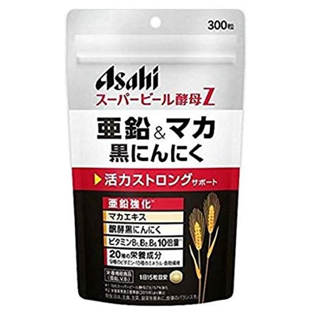 Asahi Super Beer Yeast Z Zinc &amp; Maca Black Garlic 300 grains x 6 pieces