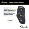 Champion Sports 3 Wheel Plastic Baseball Umpire Count Indicator - Counts Strikes, Balls and Outs