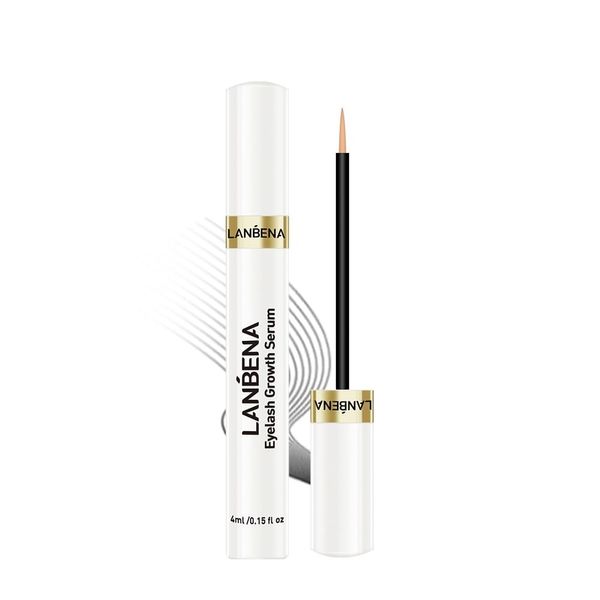 Lanbena Eyelash Growth Serum Lash Enhancing Serum with Advanced Formula to Boost Longer Fuller and Thicker Luscious Lashes 0.15 Fl. Oz.