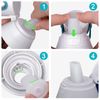 4 Pack Water Bottle Mouthpiece Replacement for Brita Water Bottle, Silicone