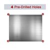 24 by 36 Inch Reversible Stainless Steel Backsplash Metal Backsplash Kitchen ...
