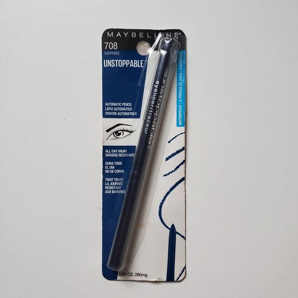 Maybelline Unstoppable Automatic Pencil Eyeliner 708 Sapphire Waterproof 0.01oz