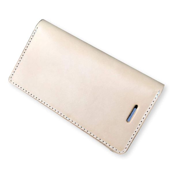LEVEL7 iPhone 8/iPhone 7 Notebook Type iPhone Case Genuine Italian Leather Grown Nume Leather (Both iPhone7/8)