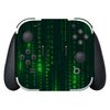 PlayVital Full Set Protective Sticker Sticker for Switch OLED Models, Custom Vinyl Sticker Skin Sticker for Switch OLED Console & Joycon & Dock & Grip [Messy Code]