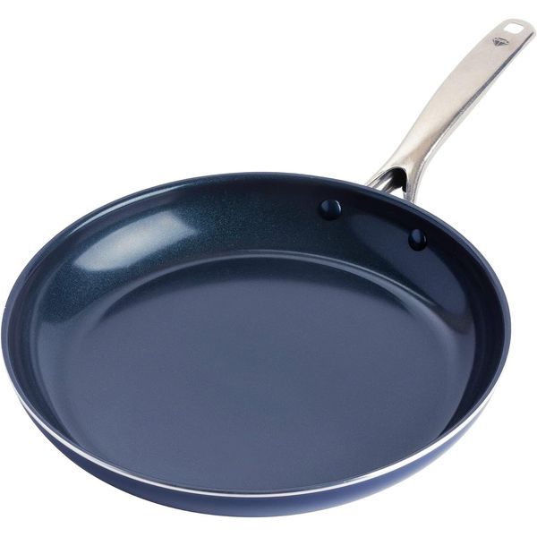 Blue Diamond Cookware Ceramic Nonstick Ultra-Durable layer Frypan-Blue, 10”