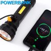 Solar/USB Rechargeable 1000 Lumens LED Flashlight, with Emergency Strobe Light