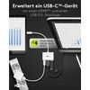Goobay 62104 USB-C Multiport-Adapter HDMI, PD, weiß