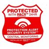 9" Security System Decal & 6 Alarm Stickers &  Auto Alarm Static Decal See Store