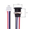 NFHK 5pcs/Set DIY OEM Type C Female Socket to 4Pin Header Cable Pitch=2.0mm Panel Mount Type DC 5V Power Data