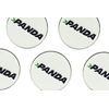 Panda Premium Bamboo Castle Golf Tees - 32mm Red | Quantity 30 | Complete with ball marker